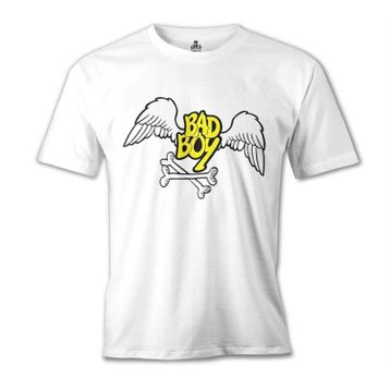 Lord T-Shirt MB-948 Bad Boy Wings Beyaz Erkek T-Shirt
