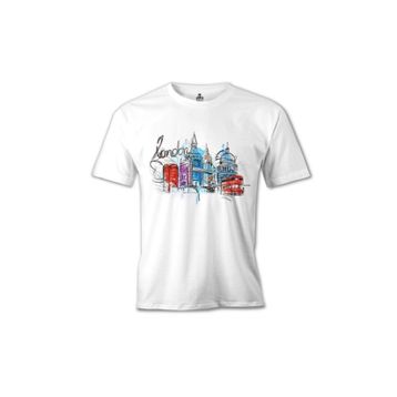 Lord T-Shirt MB-950 Londra Kulübe Beyaz Erkek T-Shirt