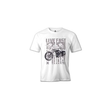 Lord T-Shirt MB-959 Hızlı Yaşa X Beyaz Erkek T-Shirt