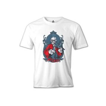 Lord T-Shirt MB-960 Mozart Keman Beyaz Erkek T-Shirt