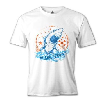 Lord T-Shirt MB-961 Shark Attack Beyaz Erkek T-Shirt