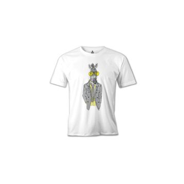 Lord T-Shirt MB-996 Zebra Potikare Beyaz Erkek T-Shirt