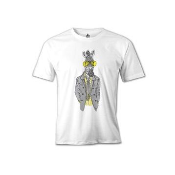 Lord T-Shirt MB-996 Zebra Potikare Beyaz Erkek T-Shirt