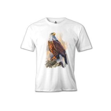 Lord T-Shirt MB-998 Kartal Landing Beyaz Erkek T-Shirt