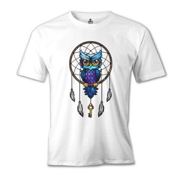 Lord T-Shirt MB-999 Düş Kapanı Baykuş Beyaz Erkek T-Shirt