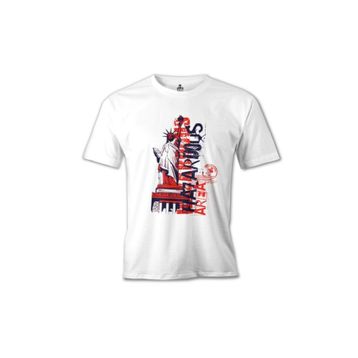 Lord T-Shirt New York Liberty Area Beyaz Erkek T-Shirt