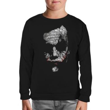 Lord T-Shirt SC-1406 Siyah Joker So Evil Erkek Çocuk Sweatshirt