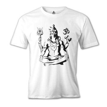 Lord T-Shirt Yoga Çakra Beyaz Erkek T-Shirt