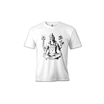 Lord T-Shirt Yoga Çakra Beyaz Erkek T-Shirt