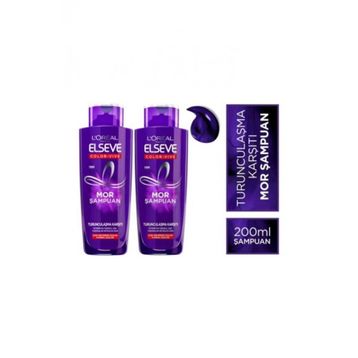 Loreal Elseve Color Mor 200 Ml x 2 Şampuan