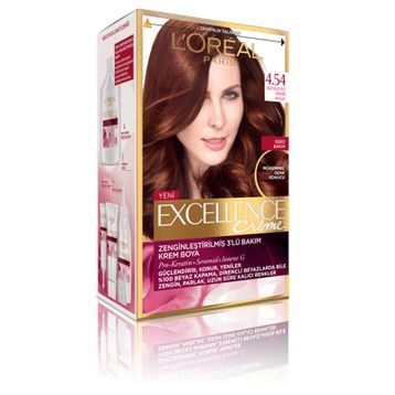 Loreal Excellence 4/54 - Büyüleyici Bakır Akaju Saç Boyası