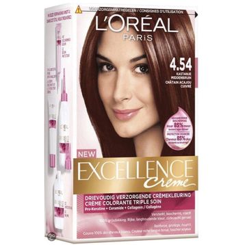 Loreal Excellence Chereme 4.54 Büyüleyici Bakır Akaju Saç Boyası