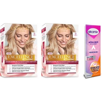 Loreal Excellence Creme 2 Adet 9.12 Boya