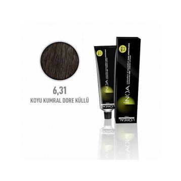 Loreal İnoa Amonyaksız No: 6.31 Koyu Kumral Küllü Dore Saç Boyası