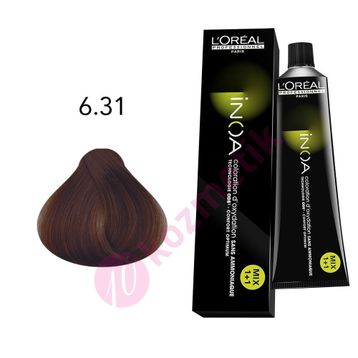 Loreal İnoa Amonyaksız No: 6.31 Koyu Kumral Küllü Dore Saç Boyası