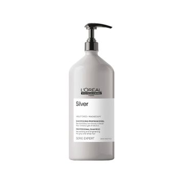 Loreal Paris 1500 ml Professionnel Paris Serie Expert Silver Çok Açık Sarı, Gri ve Beyaz Saçlar İçin Renk Dengeleyici Mor Şampuanı
