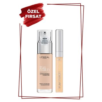 Loreal Paris 1R Rose İvory True Match Bakım Yapan Fondöteni