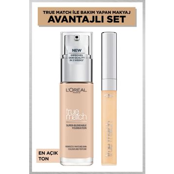 Loreal Paris 1R Rose İvory True Match Bakım Yapan Fondöteni
