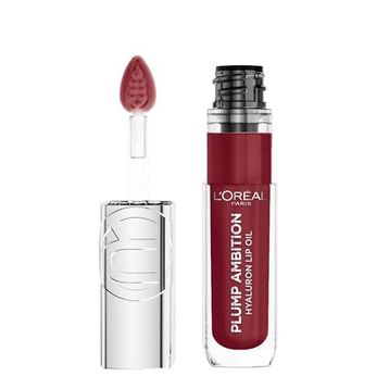 Loreal Paris 490 Berry Jolie Plump Ambition Hyaluron Lip Oil Besleyici ve Nemlendirici Dudak Parlatıcısı
