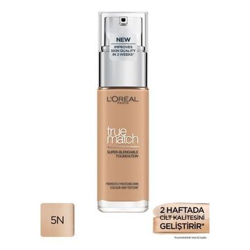 Loreal Paris 5N Sand True Match Bakım Yapan Fondöten