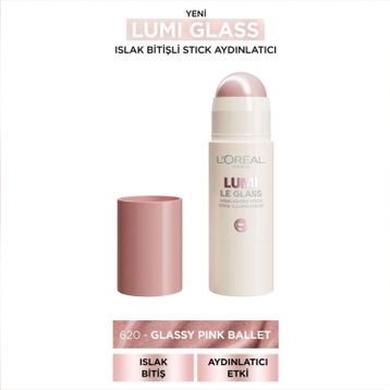 Loreal Paris 620 Pink Ballet Lumi Le Glass Highlighter Stick