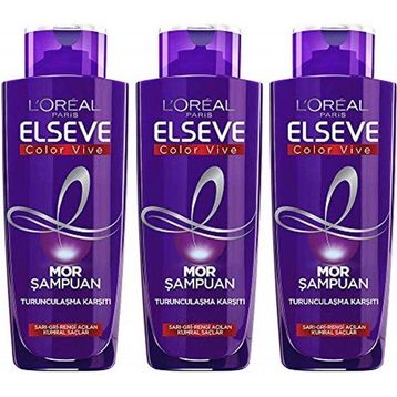 Loreal Paris Elseve Turunculaşma Karşıtı 3x200 ml Mor Şampuan
