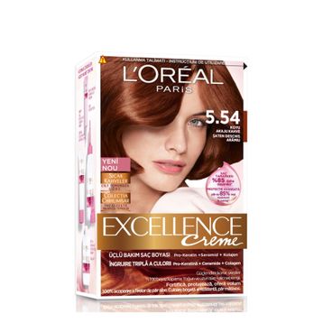 Loreal Paris Excellence 5/54 - Koyu Akaju Kahve Saç Boyası