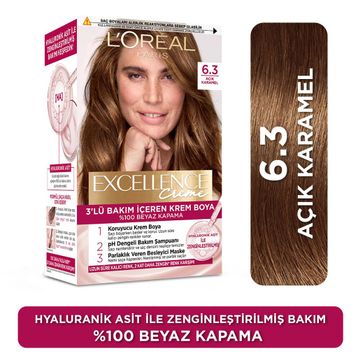 Loreal Paris Excellence 6.3 Açık Karamel Creme Saç Boyası