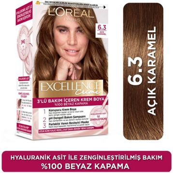 Loreal Paris Excellence 6.3 Açık Karamel Creme Saç Boyası