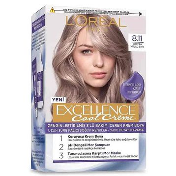 Loreal Paris Excellence Cool Creme 8.11 Ekstra Küllü Sarı Saç Boyası