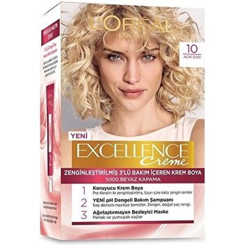 Loreal Paris Excellence Creme 10 Açık Sarı 190 ml Saç Boyası