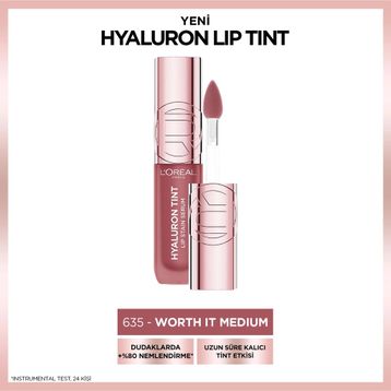 Loreal Paris Hyaluron Lip Tint 635 Worth It Medium