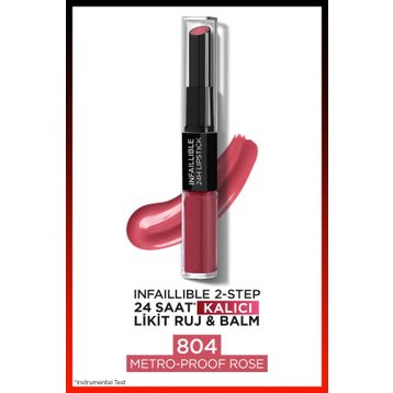 Loreal Paris Infaillable 2 Steps 804 Metro Proo Lipstick