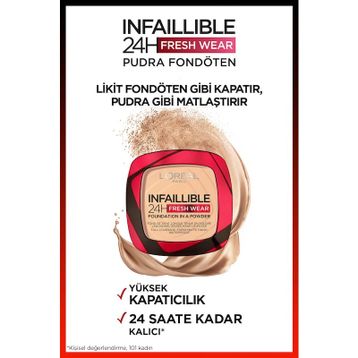 Loreal Paris Infaillible 24H Fresh Wear 120 Vanilla Pudra Fondöten