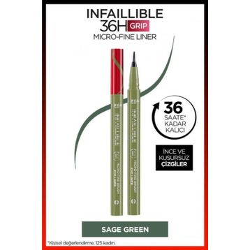 Loreal Paris Infaillible 36H Grip Micro Fine 05 Sage Green Eyeliner