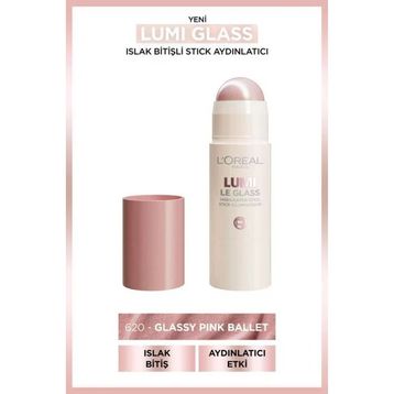 Loreal Paris Lumi Glass 620 Glassy Pink Ballet Islak Bitişli Stick Aydınlatıcı