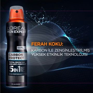 Loreal Paris Men Expert Carbon Protect 150 ml Sprey Deodorant