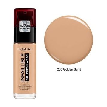 Loreal Paris No: 200 Golden Sand Infaillible 24H Matte Cover Yüksek Kapatıcı Fondöten