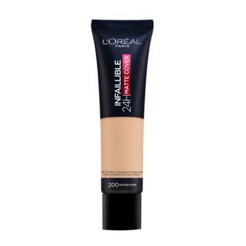 Loreal Paris No: 200 Golden Sand Infaillible 24H Matte Cover Yüksek Kapatıcı Fondöten