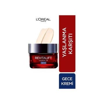 Loreal Paris Revitalift Laser X3 2x50 ml Gece Kremi