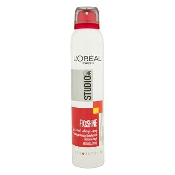 Loreal Paris Studio Line Fix Shine Sabitleyici Normal Tutuşlu 300 ml Saç Şekillendirici Sprey