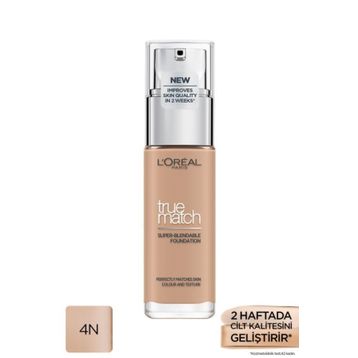 Loreal Paris True Match 4N Beige Fondöten