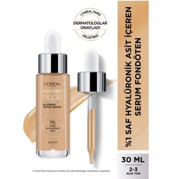 Loreal Paris True Match Nude Serum No: 2-3 Light Fondöten