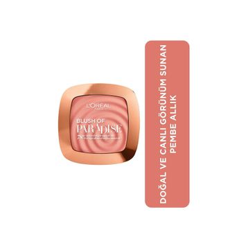 Loreal Paris Wake Up and Glow Blush 03 Melon Dollar Baby Kadın Pembe Allık