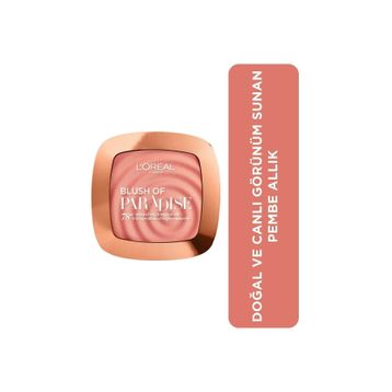 Loreal Paris Wake Up and Glow Blush 03 Melon Dollar Baby Kadın Pembe Allık
