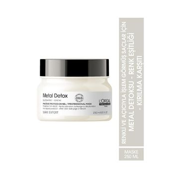 L'Oreal Professionnel 250 ml Renkli ve Açıcı İle İşlem Görmüş Saçlar İçin Metal Karşıtı Maske