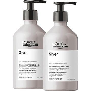 L'Oreal Professionnel 2x500 ml Serie Expert Silver Mor Şampuan