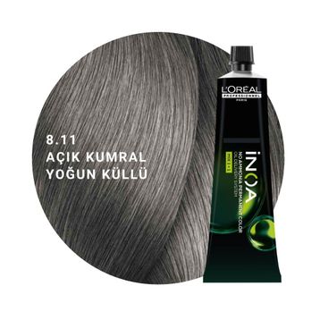 L'Oreal Professionnel Inoa 8.11 Açık Kumral Yoğun Küllü Kalıcı 60 ml Saç Boyası