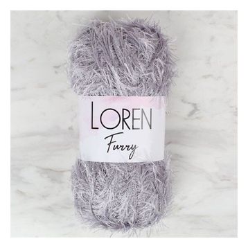 Loren 34045 RF006 Furry Gri El Örgü İpi