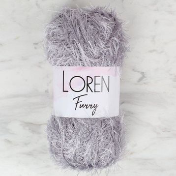 Loren 34045 RF006 Furry Gri El Örgü İpi